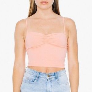 American Apparel Cotten Spandex Lace back Tank